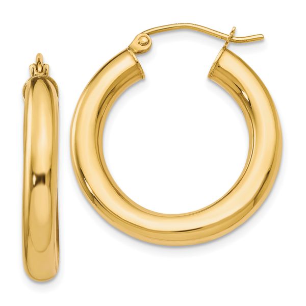 Leslie's 10K Polished Lightweight Hoop Earrings