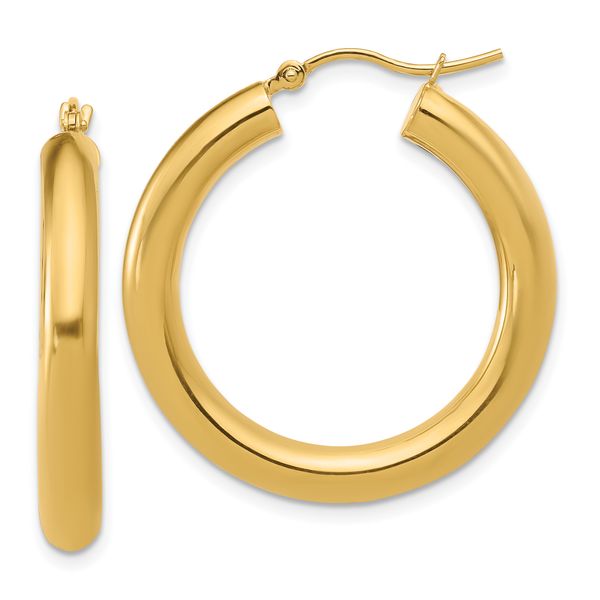 Leslie's 10K Polished Lightweight Hoop Earrings