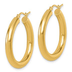 Leslie's 10K Polished Lightweight Hoop Earrings - Image 2