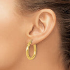 Leslie's 10K Polished Lightweight Hoop Earrings - Image 3