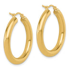 Leslie's 10K Polished Lightweight Hoop Earrings - Image 4
