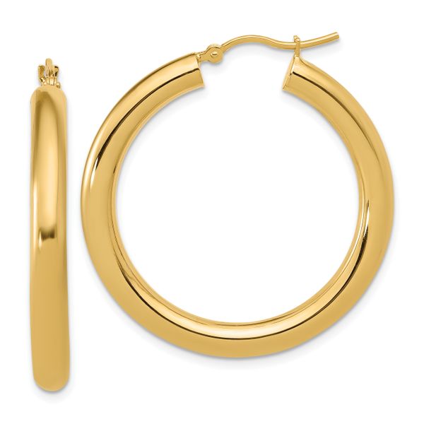 Leslie's 10K Polished Lightweight Hoop Earrings