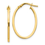 Leslie's 10K Polished Oval Hoop Earrings