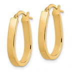 Leslie's 10K Polished U-Shape Hoop Earrings - Image 2