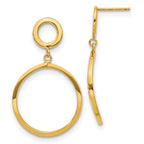 Leslie's 10K Polished Round Post Dangle Earrings
