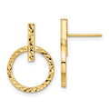 Leslie's 10K Polished D/C Post Dangle Earrings