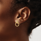 Leslie's 10K Polished D/C Post Dangle Earrings - Image 3