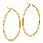Leslie's 10K Polished Hinged Hoop Earrings - Image 4