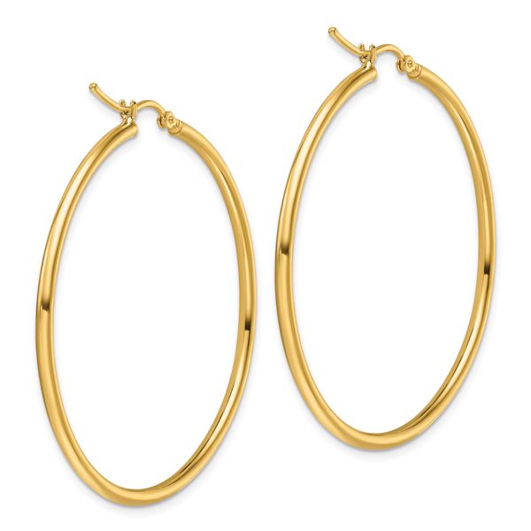 Leslie's 10K Polished Hinged Hoop Earrings - Image 4