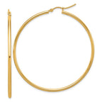 Leslie's 10K Polished Hinged Hoop Earrings