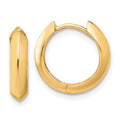 Leslie's 10K Polished Hinged Huggie Earrings