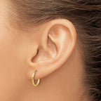 Leslie's 10k 1.5mm Polished Round Endless Hoop Earrings - Image 3
