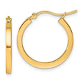 Leslie's 10k 2mm Square Tube Hoop Earrings