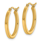 Leslie's 10k 2mm Square Tube Hoop Earrings - Image 2