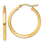 Leslie's 10k 2mm Square Tube Hoop Earrings