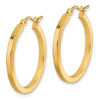 Leslie's 10k 2mm Square Tube Hoop Earrings - Image 2