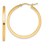 Leslie's 10k 2mm Square Tube Hoop Earrings