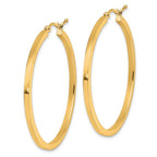 Leslie's 10k 2mm Square Tube Hoop Earrings - Image 2