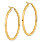 Leslie's 10k 2mm Square Tube Hoop Earrings - Image 4
