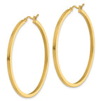 Leslie's 10k 2mm Square Tube Hoop Earrings - Image 2