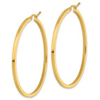 Leslie's 10k 2mm Square Tube Hoop Earrings - Image 2