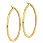 Leslie's 10k 2mm Square Tube Hoop Earrings - Image 4