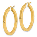 Leslie's 10k 3mm Polished Square Hoop Earrings - Image 2