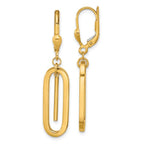 Leslie's 10K Polished Dangle Leverback Earrings