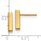 Leslie's 10K Polished Post Bar Earrings - Image 4