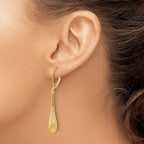 Leslie's 10K Polished and D/C Leverback Earrings - Image 3