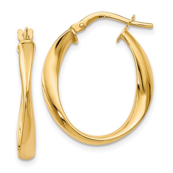 Leslie's 10K Polished Hoop Earrings