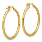 Leslie's 10K Polished Round Hoop Earrings - Image 4
