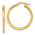 Leslie's 10K Polished Round Hoop Earrings
