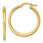 Leslie's 10K Polished Round Hoop Earrings