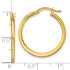 Leslie's 10K Polished Round Hoop Earrings - Image 5