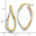 Leslie's 10K Two-tone Polished Fancy Earrings - Image 4