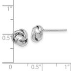 Leslie's 10K White Gold Polished Post Earrings - Image 4