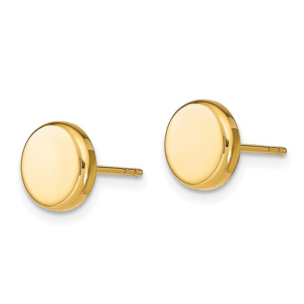 Leslie's 10k Polished Button Post Earrings - Image 2