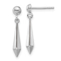 Leslie's 10K White Gold Polished Post Dangle Earrings