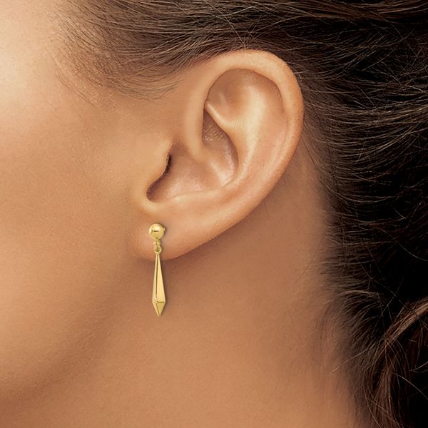 Leslie's 10K Polished Post Dangle Earrings - Image 3