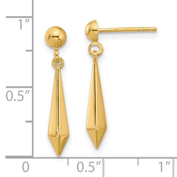 Leslie's 10K Polished Post Dangle Earrings - Image 4