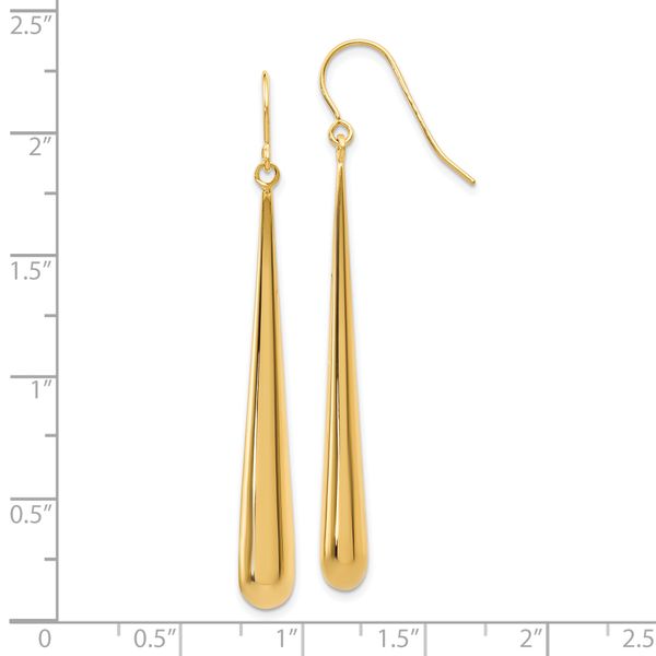 Leslie's 10K Polished Shepherd Hook Earrings - Image 2