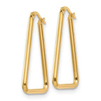 Leslie's 10K Polished Geometric Shape Hoop Earrings - Image 2
