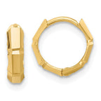 Leslie's 10K Polished and Diamond-cut Huggie Hoop Earrings