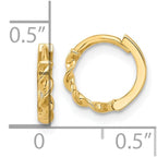 Leslie's 10K Polished Twisted Huggie Hoop Earrings - Image 4