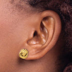 Leslie's 10K Knot Polished D/C Post Earrings - Image 3