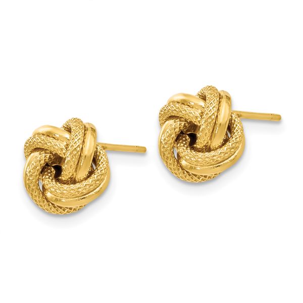 Leslie's 10K Polished D/C Love Knot Post Earrings - Image 2