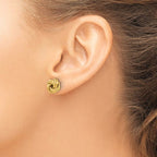 Leslie's 10K Polished D/C Love Knot Post Earrings - Image 3
