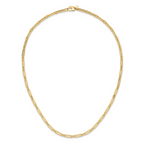 Leslie's 10K Polished Flat Oval Link Necklace - Image 3