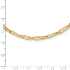 Leslie's 10K Polished Flat Oval Link Necklace - Image 4